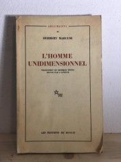 Herbert Marcuse - L&amp;#039;Homme Unidimensionnel foto