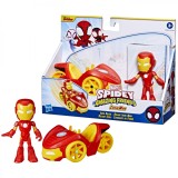 SPIDEY PRIETENII EXTRAORDINARI SET VEHICUL SI FIGURINA IRON MAN