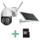 Cumpara ieftin Camera IP Wi-Fi cu Panou Solar 8MP + Card Micro SD