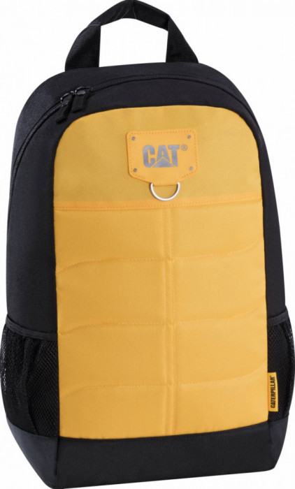 Rucsac Caterpillar Millennial Classic - Benji, Material 600d Hd Polyester - Negru Cu Galben