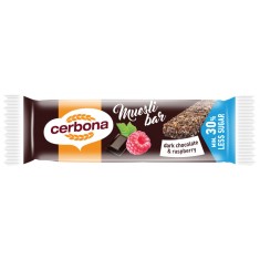 BATON MUSLI CIOCO NEAGRA&amp;ZMEURA FARA ZAHAR 20GR