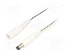Cablu alimentare DC, DC 5,5/2,5 mufa, DC 5,5/2,5 soclu, alb, 5m, WEST POL - P25-C25-T050-500WH