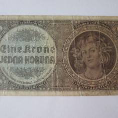 Protectoratul Boemiei si Moraviei 1 Koruna 1940 ocupatia germana WWII seriaD 030