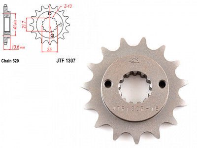 Pinion transmisie fata 520/15T, JTF1307 foto