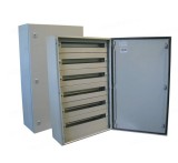 Tablou electric 1000x600x250mm 130 module cofret dulap cabinet metalic modular 5 randuri x 26 module IP66 aparent cu plastroane sina DIN pentru montaj, Omu System