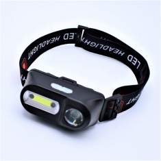 Lanterna Frontala Cu Acumulator, 3.7V, senzor de miscare, Led COB - XPE ? foto