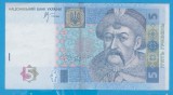 (1) BANCNOTA UCRAINA - 5 GRIVNE 2005, STARE BUNA