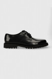 BOSS pantofi de piele Richayl barbati, culoarea negru, 50512936