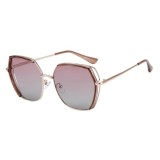 Ochelari de Soare Polarizati - Techsuit Polarized (9768) - Brown / Gold / Pink