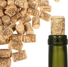Set 100 dopuri din pluta, pentru sticle de vin foto