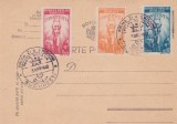 1948 Romania - FDC particular, carte postala cu seria Constitutia RPR, LP 232, stampila prima zi