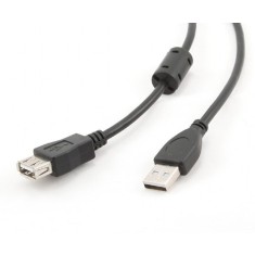 CABLU USB SPACER prelungitor, USB 2.0 (T) la USB 2.0 (M), 1.8m, black &quot;SPC-USB-AMAF-6&quot; 261903 (timbru verde 0.08 lei)