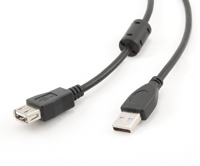CABLU USB SPACER prelungitor, USB 2.0 (T) la USB 2.0 (M), 1.8m, black &quot;SPC-USB-AMAF-6&quot; 261903 (timbru verde 0.08 lei)