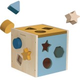 Petite&amp;Mars Wood of Mars Gravity jucărie interactivă cu piese care se pot insera din lemn 12m+ Cosmic Blue 1 buc