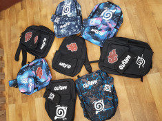 Set Ghiozdan+penar/rucsac/geanta laptop/cadou anime Naruto Akatsuki foto