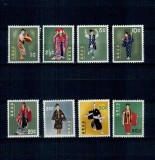 RyuKyu Islands 1961 - Dansuri tradiționale, port popular, serie neuzata
