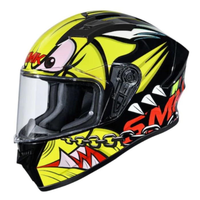 Casca integrala SMK Stellar Monster negru/rosu/galben