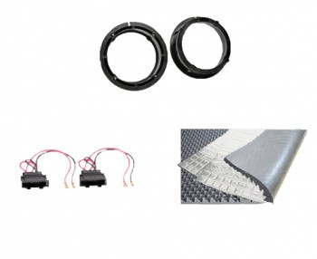 Pachet inele + adaptoare difuzor VW Golf IV + insonorizant auto foto