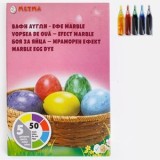 Set Vopsea de Ouă cu Efect Marble, 5 Culori, pentru 50 Ouă, CMCLASS