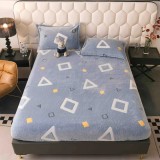 Husa de pat cocolino cu elastic + 2 fete de perne pentru pat dublu -JO935