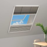Cumpara ieftin Plasă insecte pentru ferestre, 60 x 160 cm, aluminiu, cu umbrar