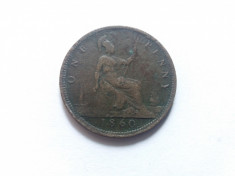 Anglia 1 Penny 1860 foto