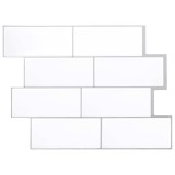 vidaXL Placă de metrou 50 pcs Alb gri 29 x 21 cm Poliuretan și PET 42046134