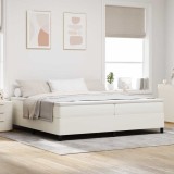 Cumpara ieftin Pat cu arcuri Crem 200 x 200 cm Țesătură de catifea