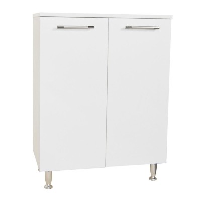 Dulap depozitare cu usi, alb foto