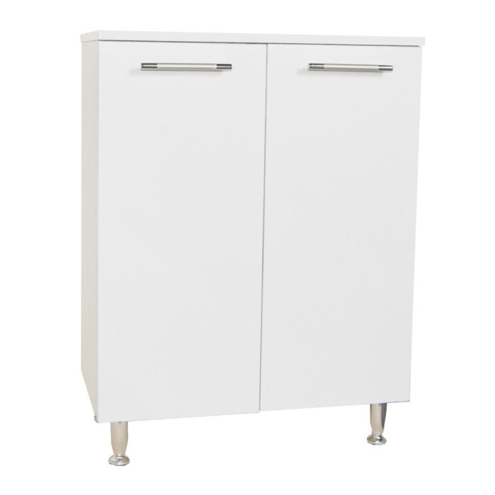 Dulap depozitare cu usi, alb