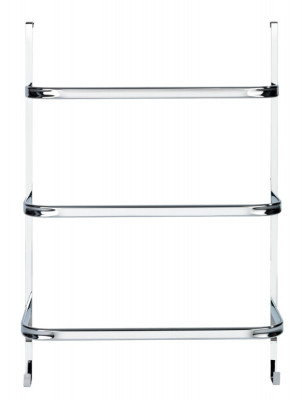 Suport suspendabil pentru prosoape, Wenko, Iripinia, 54.5 x 77.5 x 21.5 cm, inox, argintiu foto