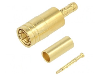 Conector SMB STR Plug Crimp RG174/188/316 50 Ohm foto