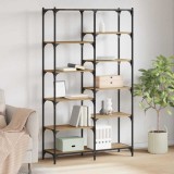 vidaXL Raft pentru cărți stejar artizanal 100 x 32 x 170 cm 881891