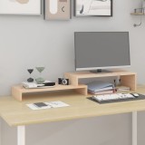 VidaXL Suport pentru monitor, (52-101)x22x14 cm, lemn masiv de pin