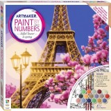 Cumpara ieftin Art Maker Paint by Numbers Canvas Eiffel Tower in Spring