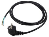 Cablu electric PVC 3x1mm2 2,5m cu ştecăr &icirc;n unghi