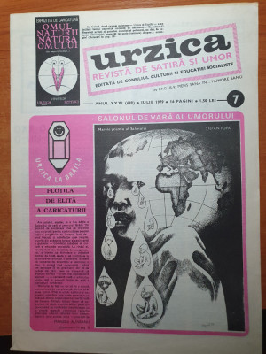 revista urzica iulie 1979 - revista de satira si umor foto