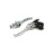 Set manete frana si ambreiaj cross 125, rabatabile, culoare argintiu Cod Produs: MX_NEW MRZ-511