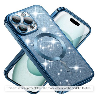 Husa pentru Samsung Galaxy A16 4G / A16 5G - Techsuit Luxury Glitter MagSafe - Light Blue foto
