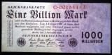 41. GERMANIA 1000 MILIARDE MARCI EINE BILLION MARK 1.11.1923 SR. 453