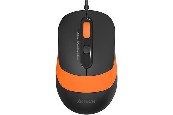 Mouse A4tech cu fir, 1600 DPI, ng/orange