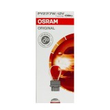 Set 10 Becuri Auto OSRAM 12V PY27 7W, Original, Semnalizare W2,5x16q