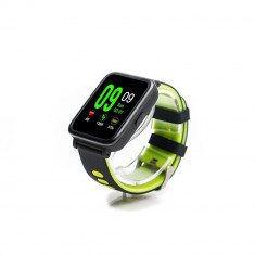 Ceas smartwatch E-Boda Smart Time 350 Apelare,SMS Notificari Monitorizare somn Anti-Pierdere Pedometru, Verde/Negru foto