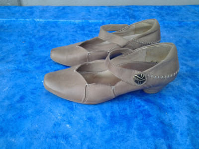 Beige Jana Fashion | pantofi dama mar. 40 | 26 cm foto