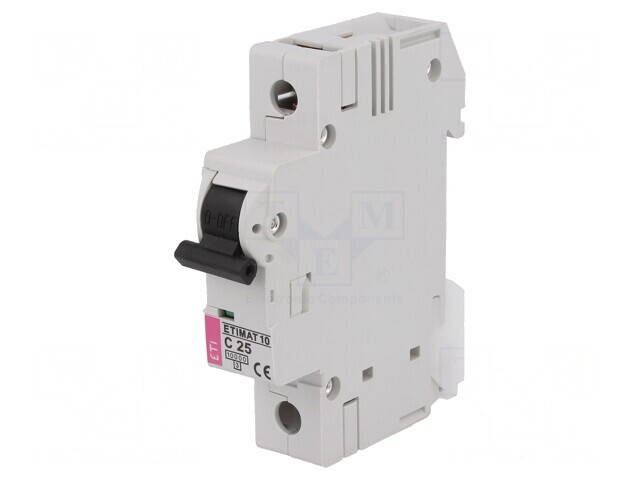 &Icirc;ntrerupător Supracurent 25A 1P 10kA 230/400V
