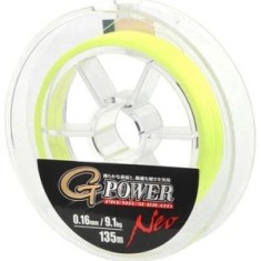 Fir Textil GAMAKATSU G-Power Premium Braid Fluo-Yellow, 8.4kg, 0.13mm, 135m foto
