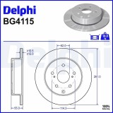 Disc frana Lexus Hs; Toyota Rav 4 III, Rav 4 IV Motor 2.0, 2.0, 2.0, 2.0 4WD, 2.0 4WD, 2.0 4WD, 2.0 4WD, 281x12mm, 55 mm, OE 4243142060