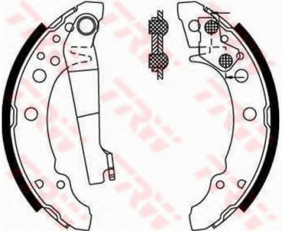 Set saboti frana SEAT IBIZA III (6K1) (1999 - 2002) TRW GS8166 foto