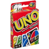Set carti de joc UNO, 2-10 Jucatori, 7 ani+, Rosu, Oem