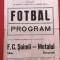 Program meci fotbal FC &quot;SOIMII&quot; SIBIU - &quot;METALUL&quot; BUCURESTI (02.04.1978)